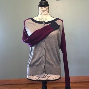 MAKE OFFER! Grey, purple, and navy cardigan